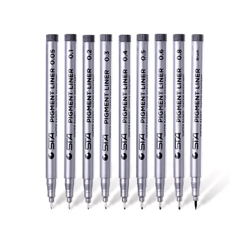 Art Special Multi Size Waterproof Tracing Hand Drawing Outline Gel Pen