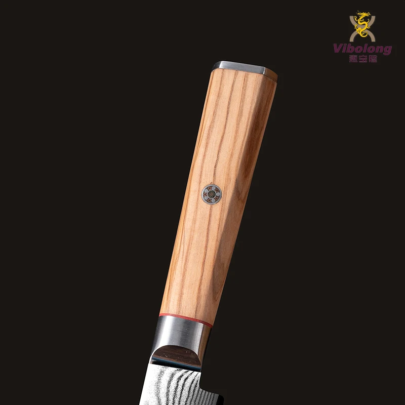 9 Inch Japanese Chef Knife Pakka Wood Handle Germany Stainless Steel 56HRC Sharpness FBA Kitchen Carbon Steel for Bread Cutting