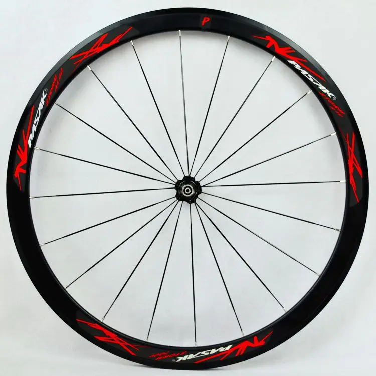 PASAK 700C Wheelset Set Front 20 Rear 24Holes 40mm Rim Flat Spoke