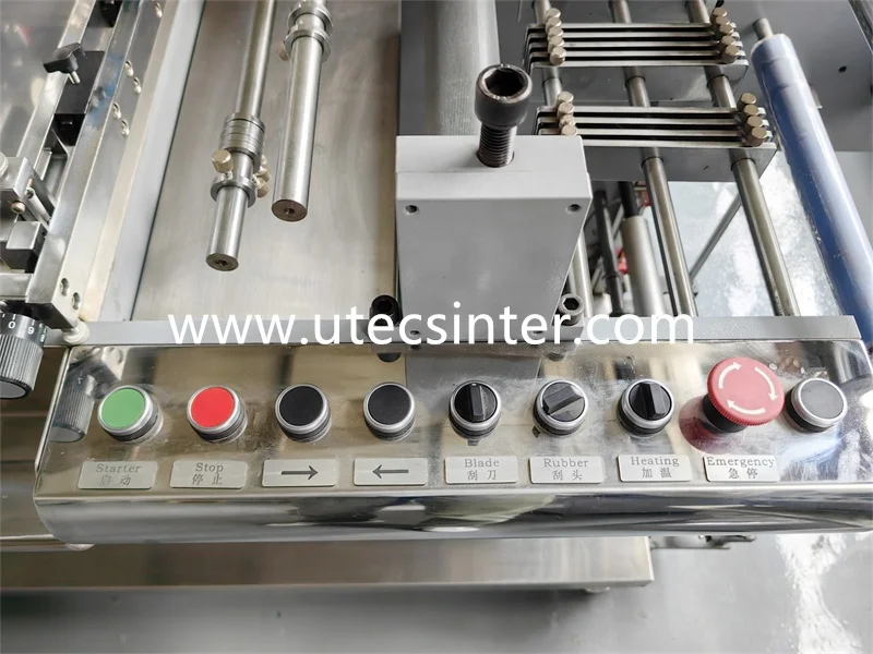 UGS260 Automatic fabric garment Label Roll to roll Screen Printer, satin ribbon reel silk screen printing machine
