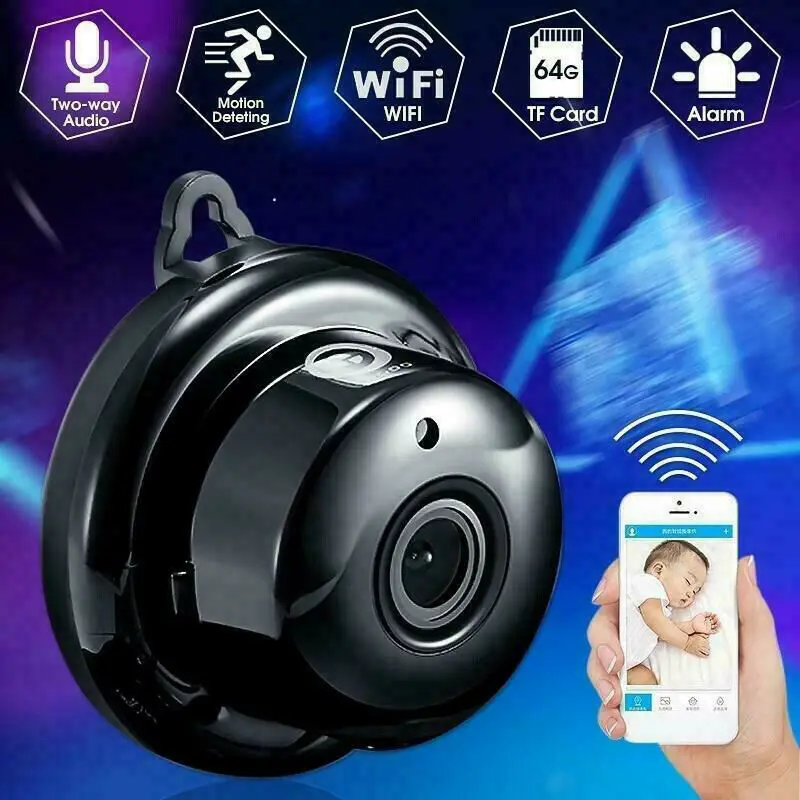 
Mini Wireless WIFI IP Camera HD 1080P Indoor Home Small Spy Cam Smart Home Security Night Vision Camera support TF card 
