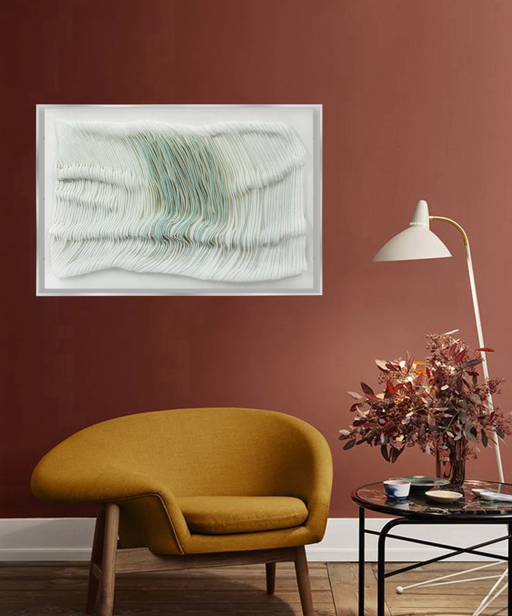 Home Decoration Wall Decor Large Handmade 3D Art White Abstract Painting