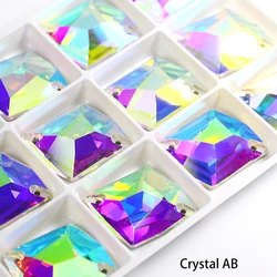 Hot Sale Flatback rhinestone With Holes K9 Quality Sew on Crystal Bead For Garment Decoration