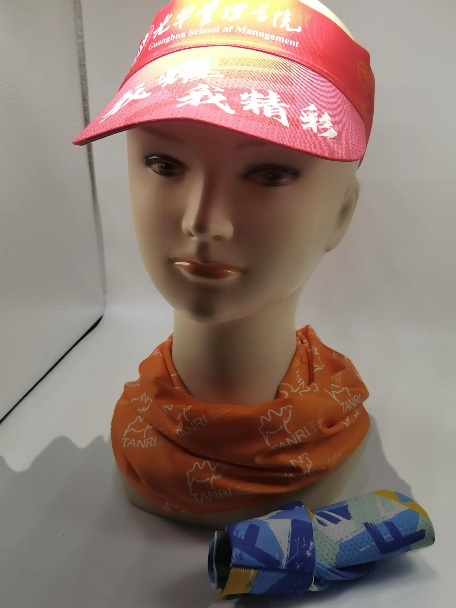 
Folding easy taking customize Printing wholesale sun visors with Bamboo Carbon Fiber Sports Running Headband Sweatband 