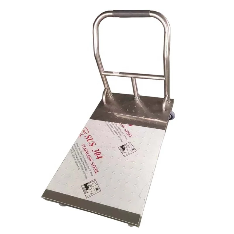 Hot Sale Heavy Duty Flatbed Trolley SS Mover Foldable Platform Truck Hand Trolley Cart With Competitive Prices