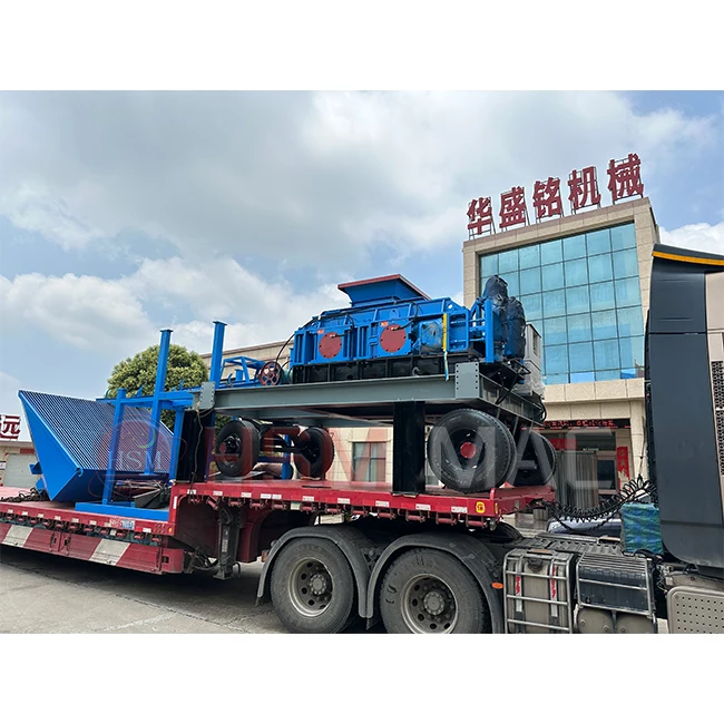 HSM CE cullet roller crusher sand crushing plant