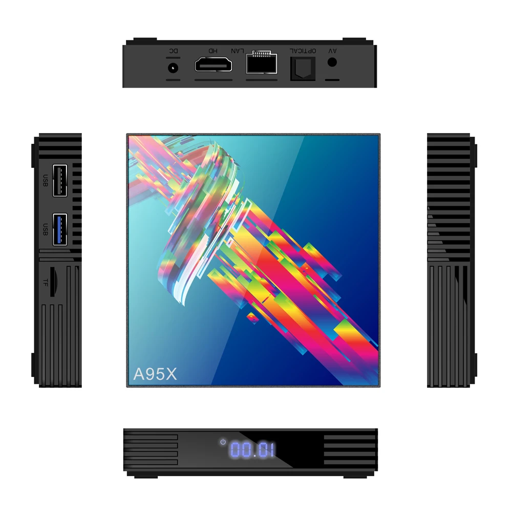 A95X R3 Smart TV Box Android 9.0 4GB RAM 32/64GB ROM Rockchip RK3318 2.4G/5.0G WiFi BT4.0 4K HD Media Player Set Top Box