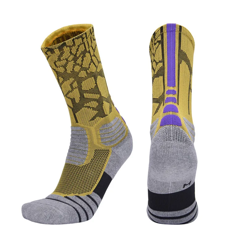 Basketball Crew Socks Athletic Custom Roller Skate Sport Socks Mid Calf Breathable Basketball Training Socks