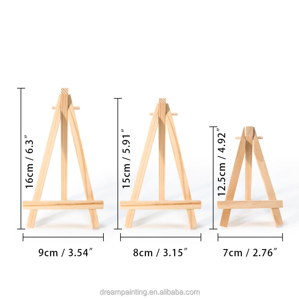 Mini Easels 7*12.5/8*15/9*16CM Desktop Wooden Easel Art Photo Display Stand for Kids painting wholesale