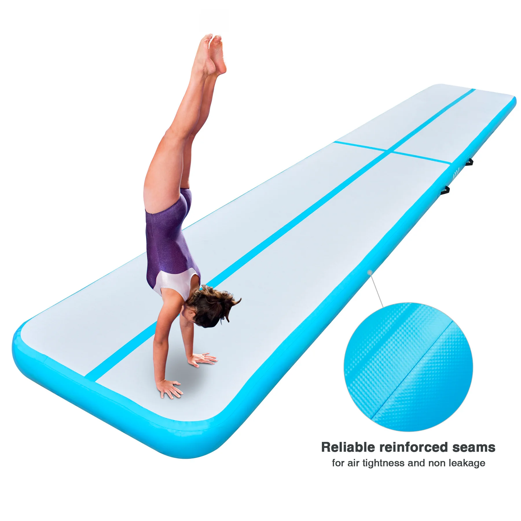 Naiya Inflatable Air Track Mat Tumbling Yoga Mat Home Gymnastics Tumbling With Pump 3m 4m 5m 6m Hot Rainbow Airtrack