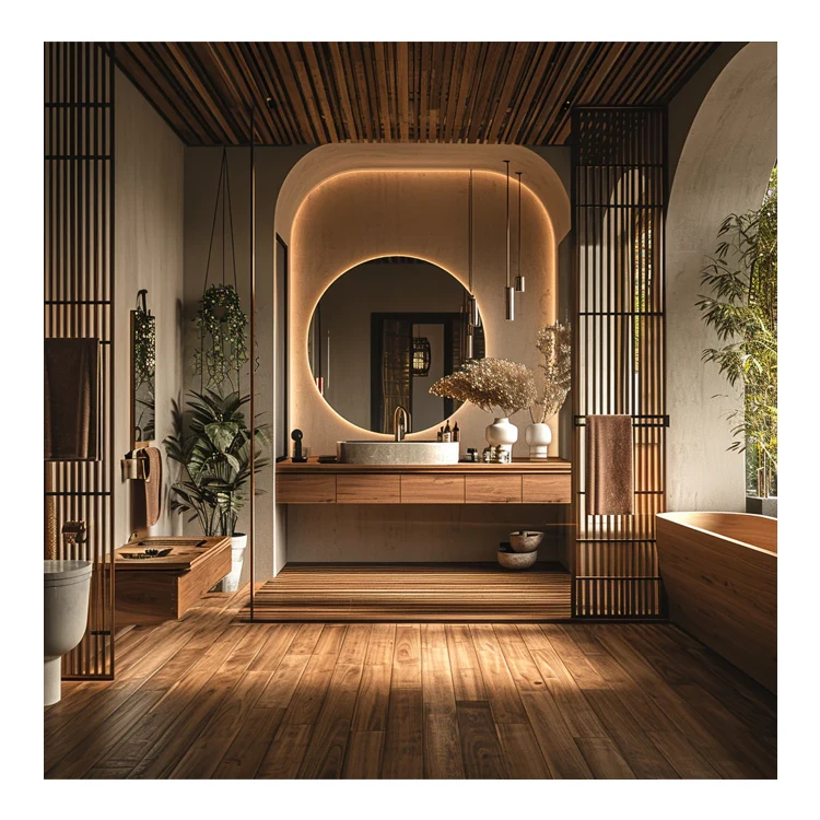 Modern simple design customize bath wall mounted furniture bathroom mirrored vanity cabinet with ceramic sink