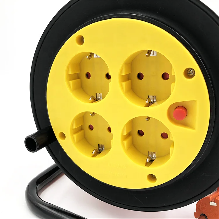 Европейский стандарт 220 В 16 А Удлинительный шнур переменного тока для улицы и помещений кабельная катушка розетка питания