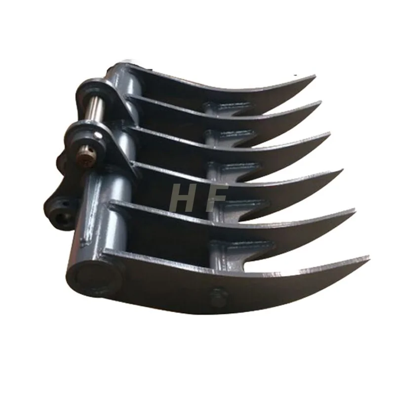 Manufacturer hot selling customizable Excavator Attachment arable land harrow bucket multitooth rake bucket for excavator