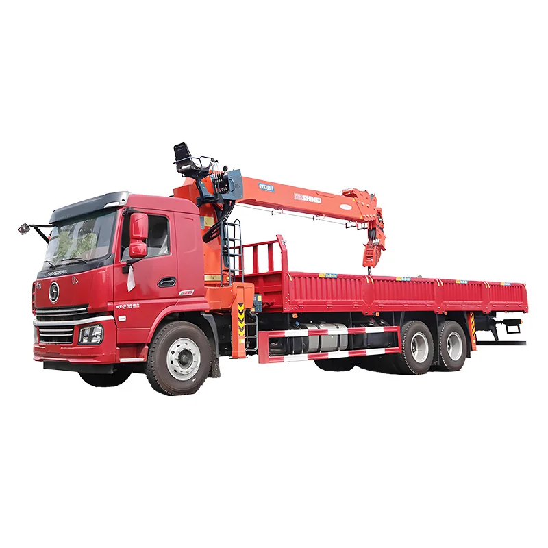 Shacman 6x4 Truck Mounted Crane 12 Ton Telescopic Knuckle Boom Crane Truck for Sale
