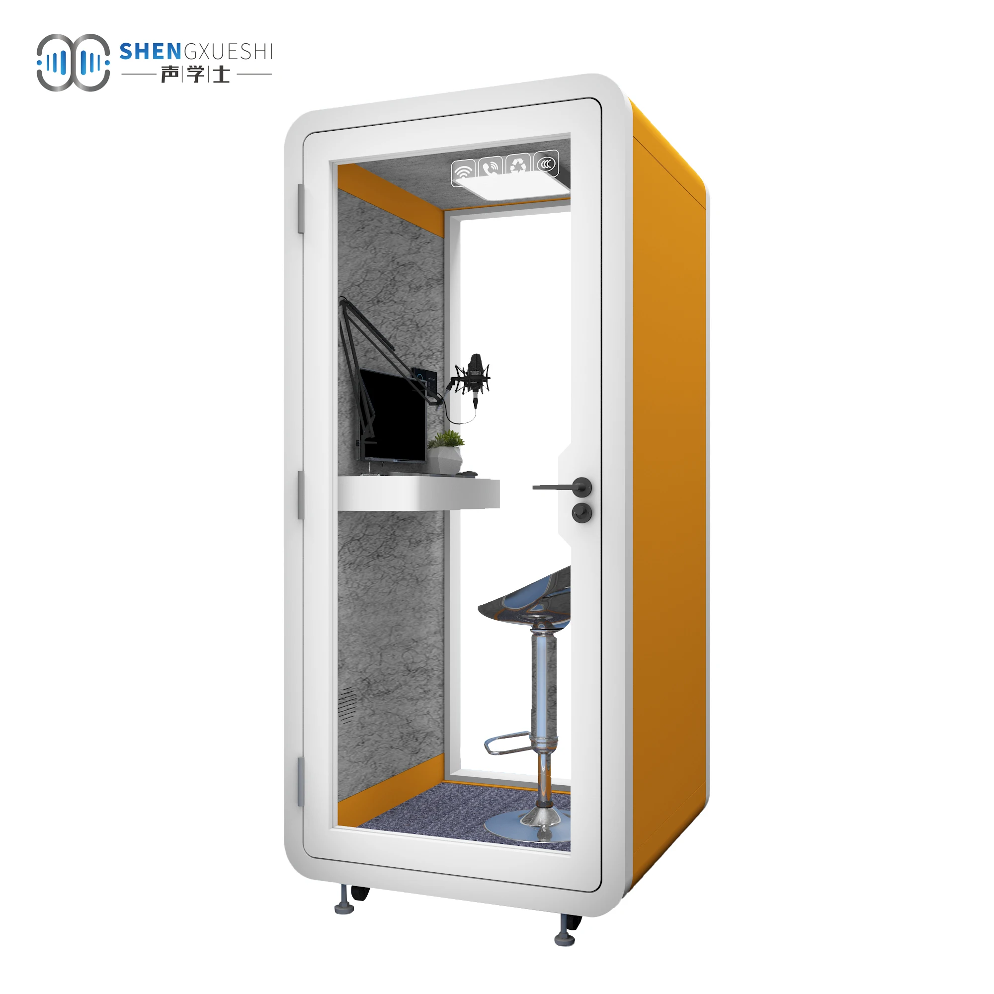 Wholesale price noise insulation mobile work space office pod study cabin booth sound insulation telephone booth pod