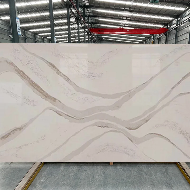 china factory solid surface bathroom countertops fantasy calacatta gold vein artificial quartz countertops