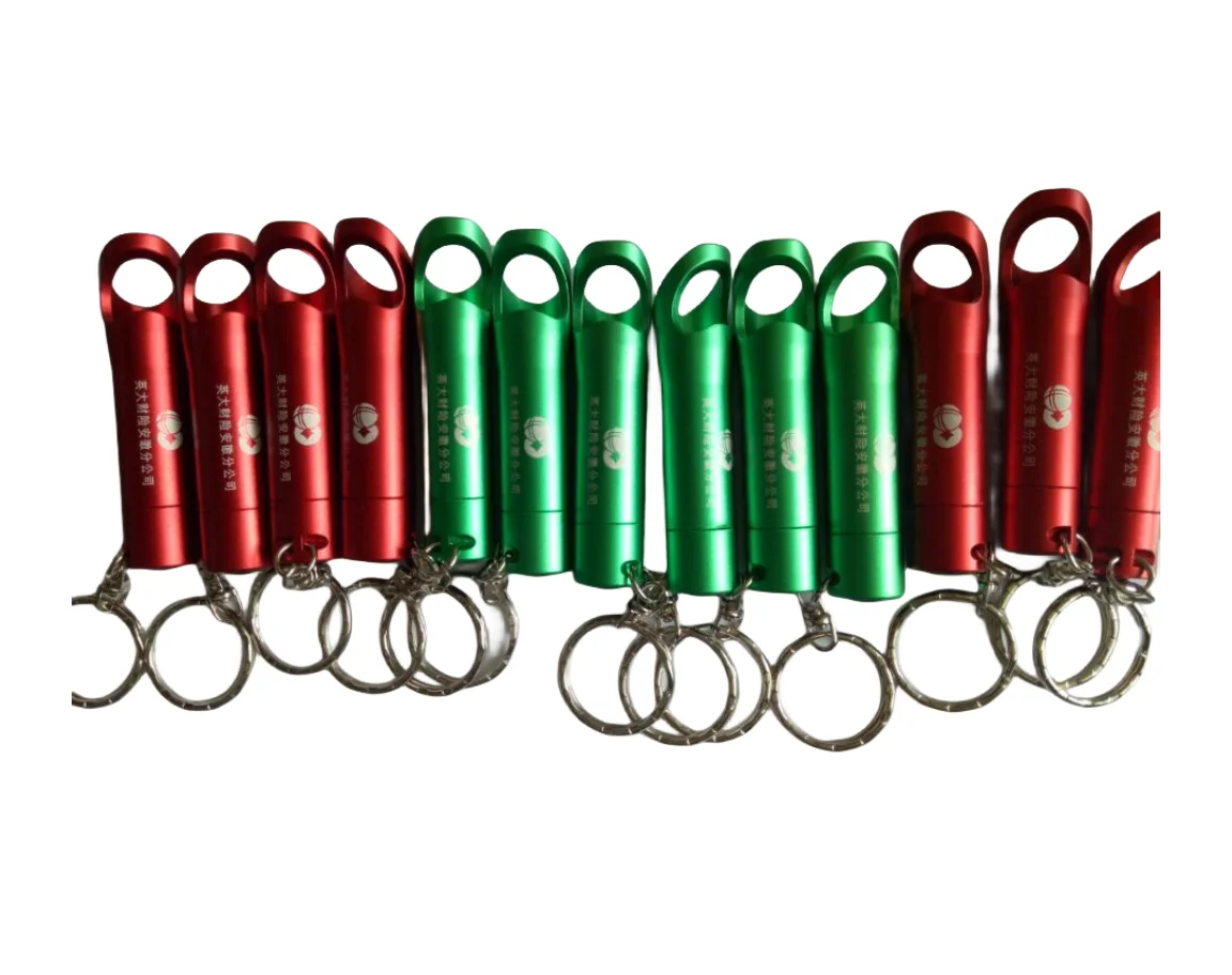 Customer laser logo aluminum alloy small flashlight bottle opener torch with key ring bulk led flashlights cheap flashlight