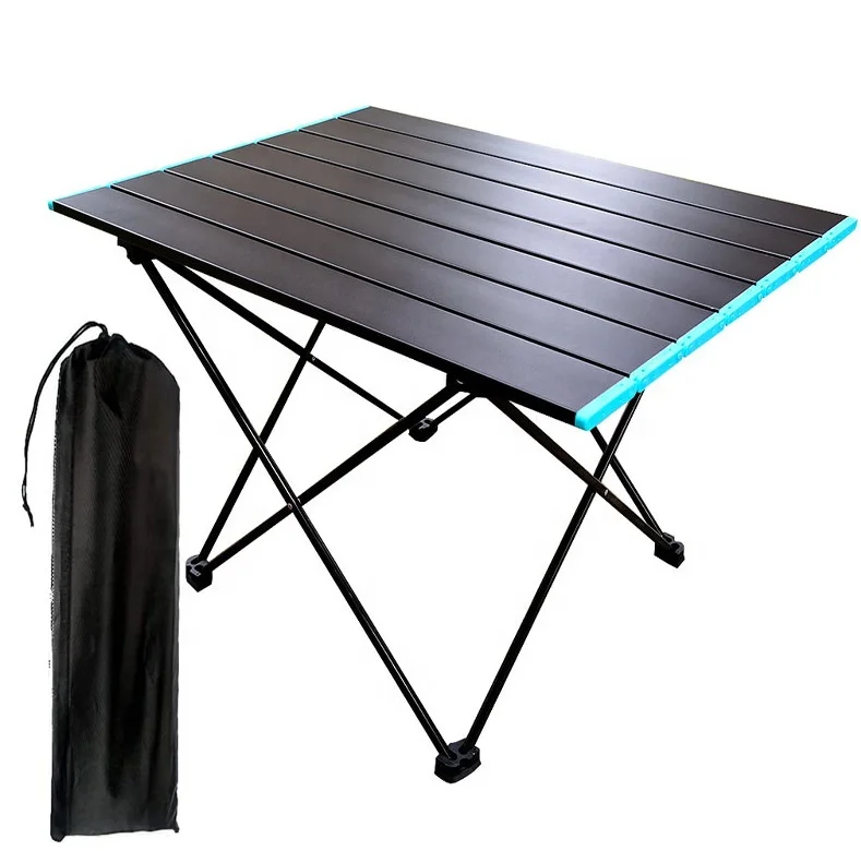 Outdoor Custom Beach Ultralight with Carry Bag Portable Picnic Outdoor Folding Table Aluminum Camping Table