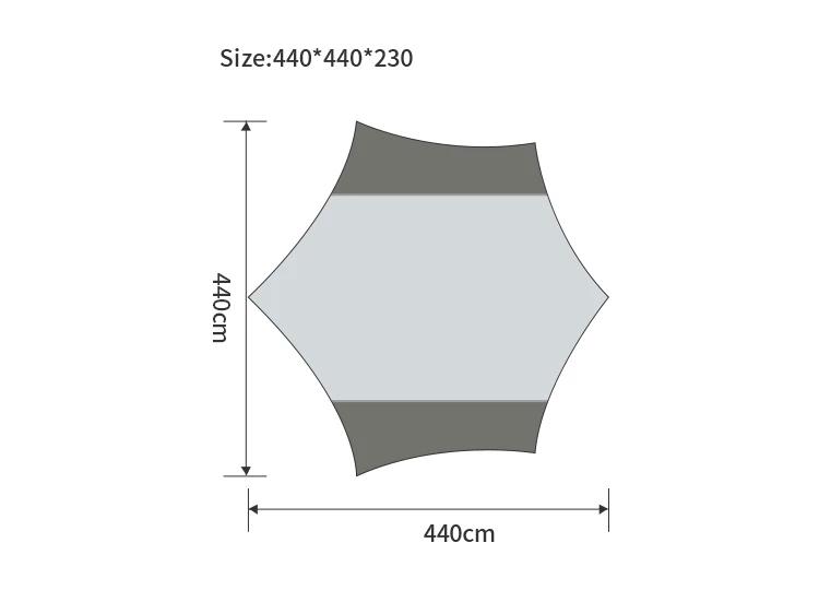 Manufacturer 210T Polyester Waterproof camping shelter camping outdoor tarp with Silver Coating Sun Protection UV 50+