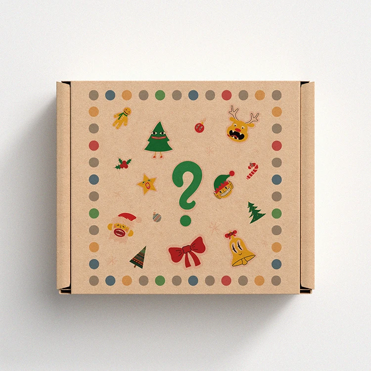 Customized Cardboard Shipping Paperboard Eco-Friendly Brown Mailer Box Christmas Gift Box