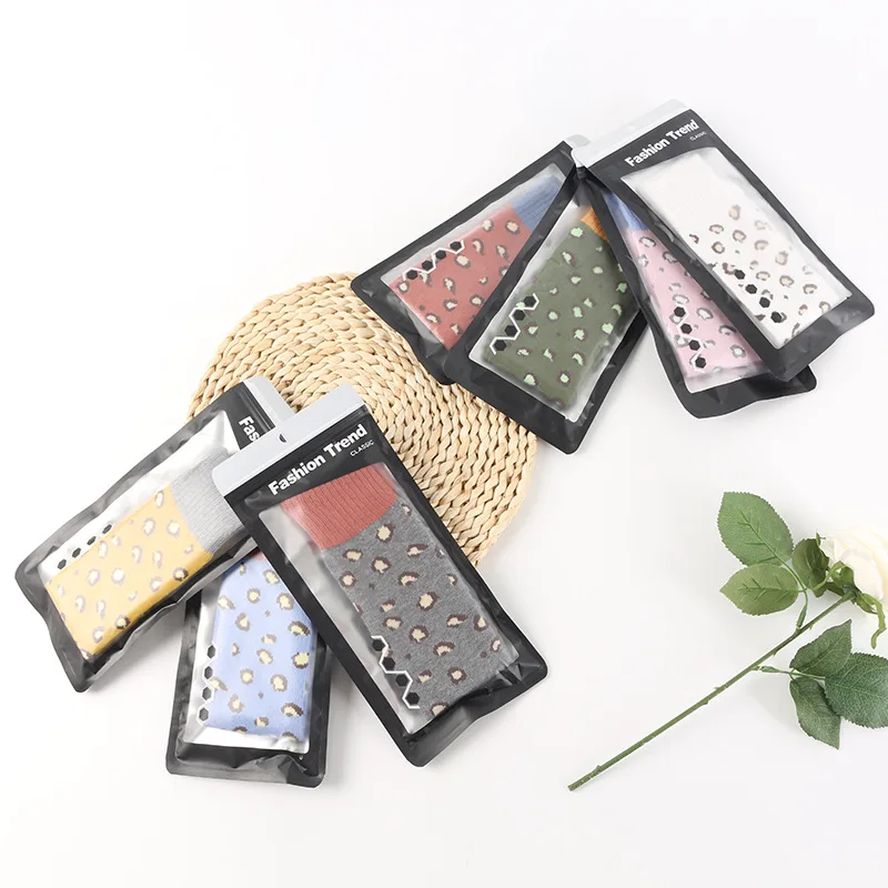 Новинка, Детские леопардовые носки, Хлопковые гольфы для девочек до колена, детские носки