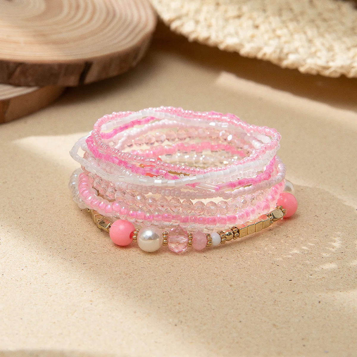 2024 Trendy Elastic Chain  Fashion Jewelry Bracelet Bohemian Bracelet Beaded Bracelets for Women