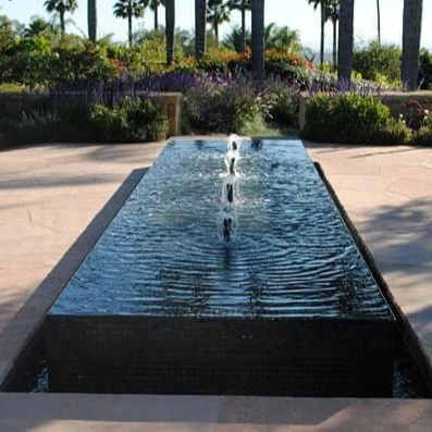 Modern garden Corten Steel metal black outdoor water fountains outdoor
