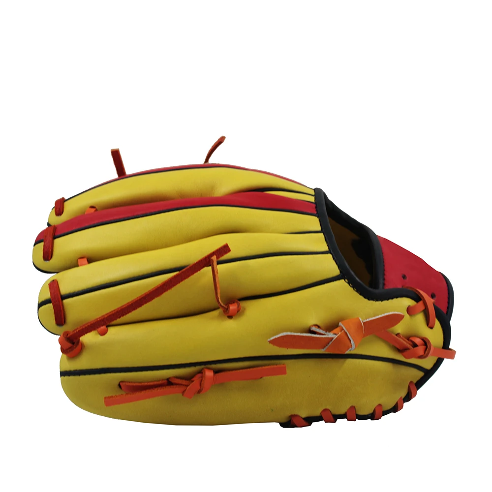 Custom Design Hot Sale Baseball Fielding Glove Cowhide/Kip Leather Baseball Fielding Gloves Softball American Adult Baseball Tra