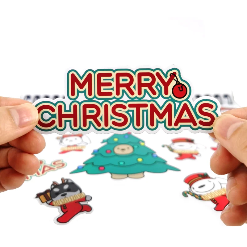 Водонепроницаемый мультфильм солнцезащитные очки с печатью логотипа на заказ клей die cut наклейка