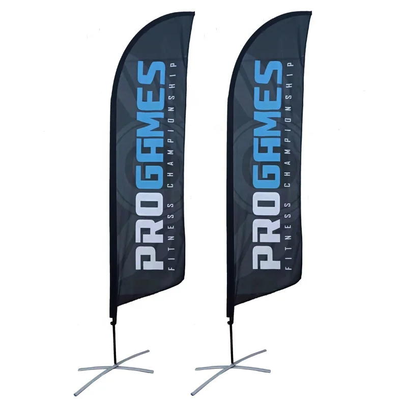 Flag Manufacturer 48h Fast Delivery Heavy Duty Polyester Outdoor Flying Advertising Custom Banner Flag With Stand