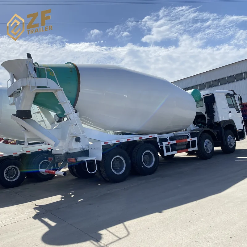 Sinotruk Concrete Mixer Truck 371hp 430hp Used 10m3 8*4 Concrete Pump Mixer Truck For Sale