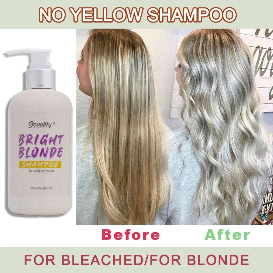 Custom Label Organic No Yellow Purple Hair Shampoo Brands