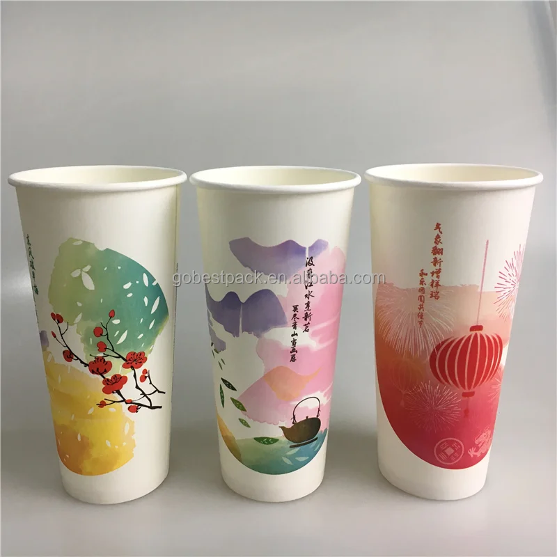 Eco biodegradable 100%bamboo fiber  food grade paper cups for hot drinks coffee christmas celebration paper cup for drink /coffe