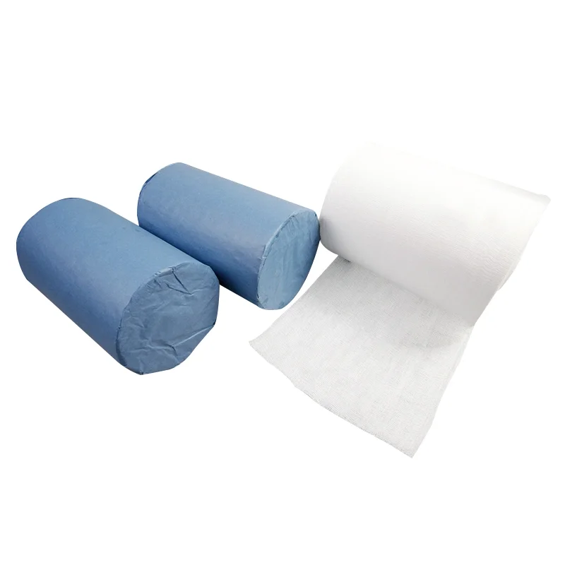 Surgical Sterile Factory price 100% Cotton Absorbent Medical Gauze Manufacturer CE And ISO Approved Gauze Jumbo Roll
