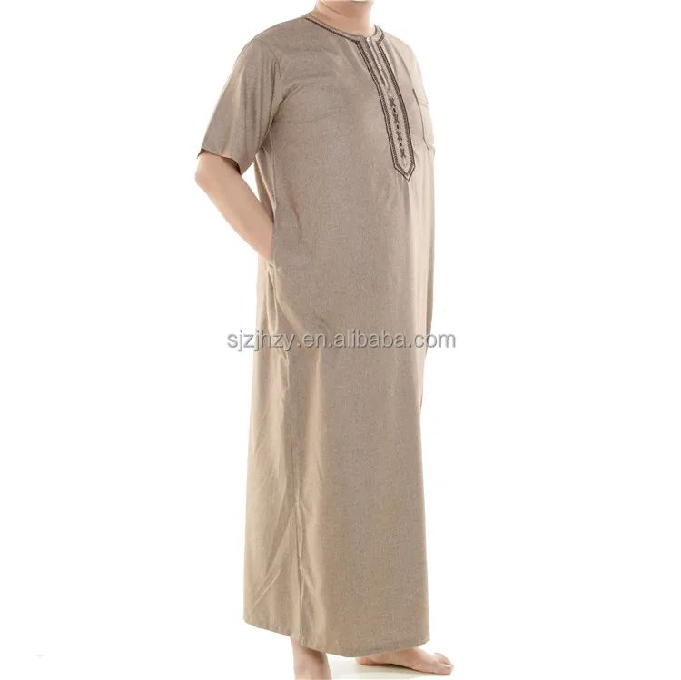 Islamic clothing Men Thobe Thawb Jubba Arab Dubai Muslim Dress Abaya Kaftan Dress for men Jalabiya Boubou