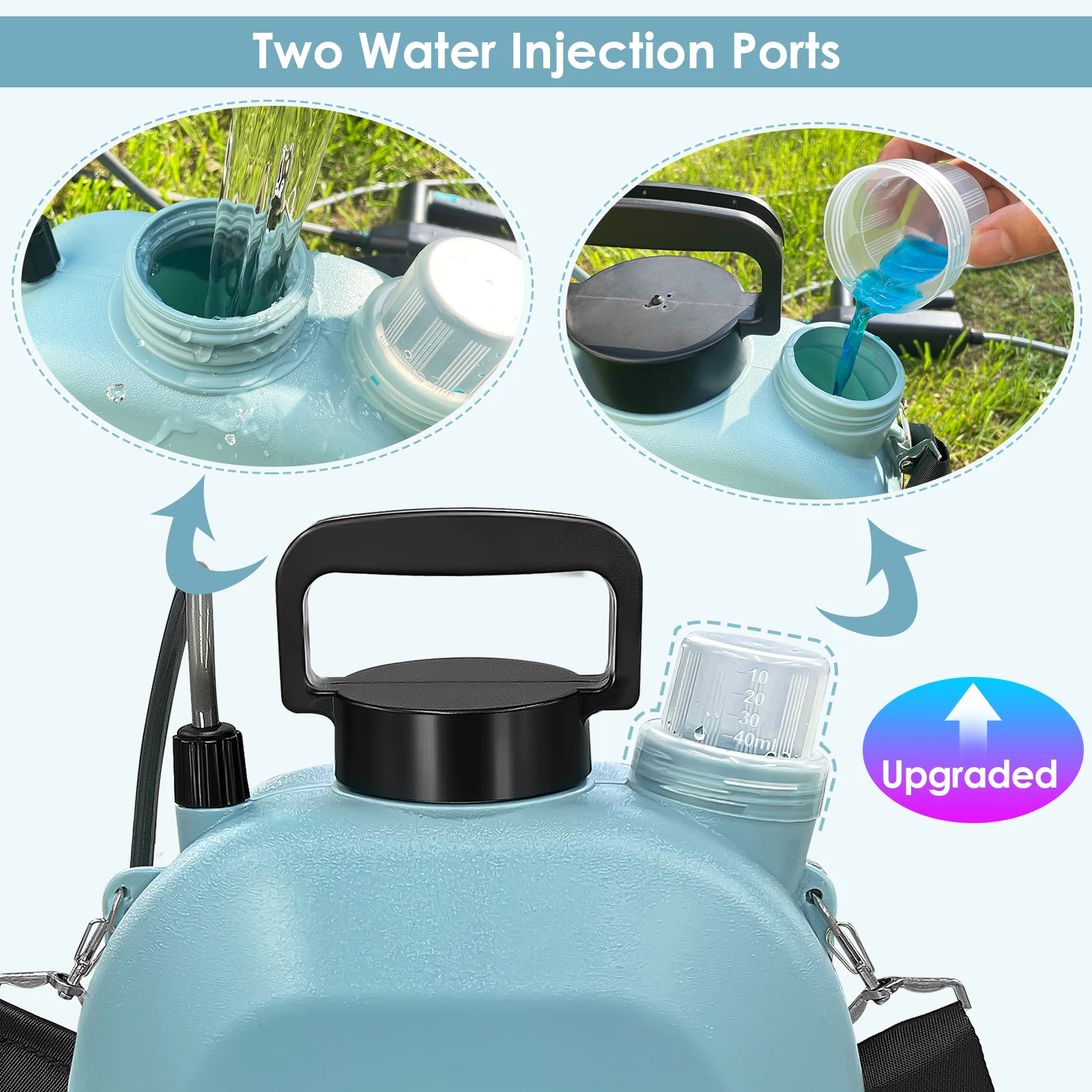 8l battery garden sprayer 5L power agriculture electric sprayer garden hose sprayer 2Gal electric pump for garden