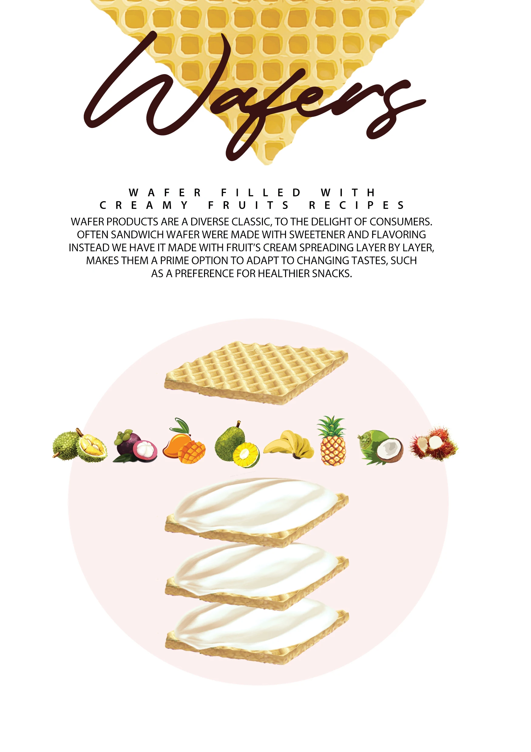 Малазийские фруктовые вафли ананасовые Alor 130 г