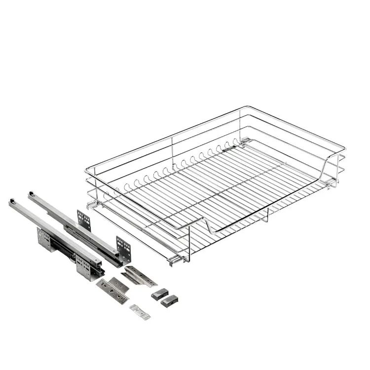Кухонная корзина с выдвижными ящиками из нержавеющей стали, выдвижная корзина для хранения, подставка для посуды