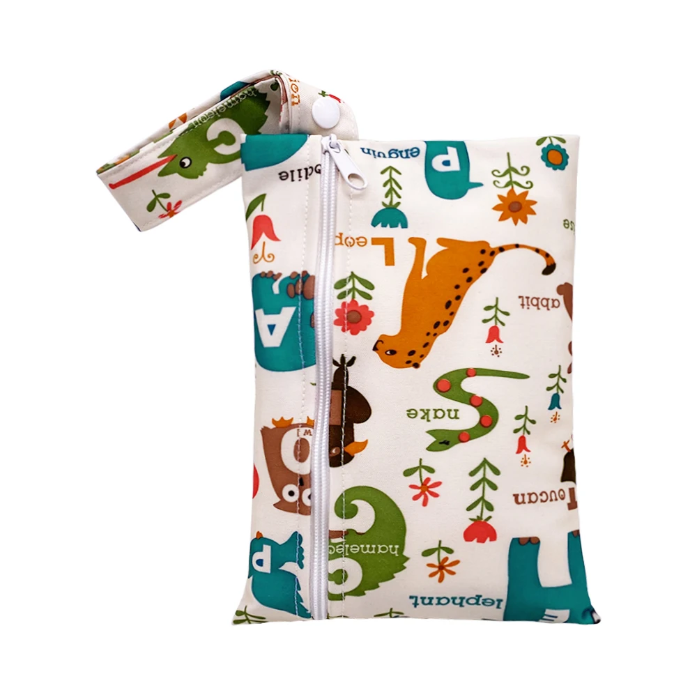 Accept customization 2021 eco-friendly small size single zipper diaper bag