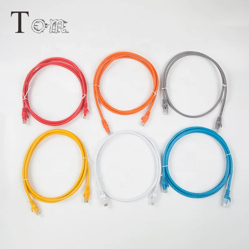 TOM-CD-C6-1 1m 2m 3m 5m length customized network cable UTP CAT6 Patch Cord Cable