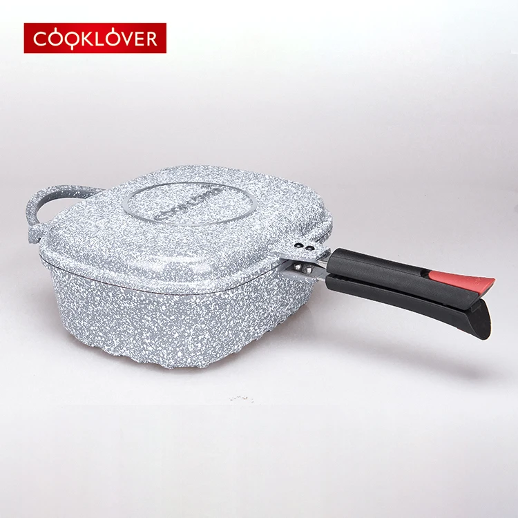 Aluminium Double-sided Non-stick Frying Pan Suitable for gas or electric stoves