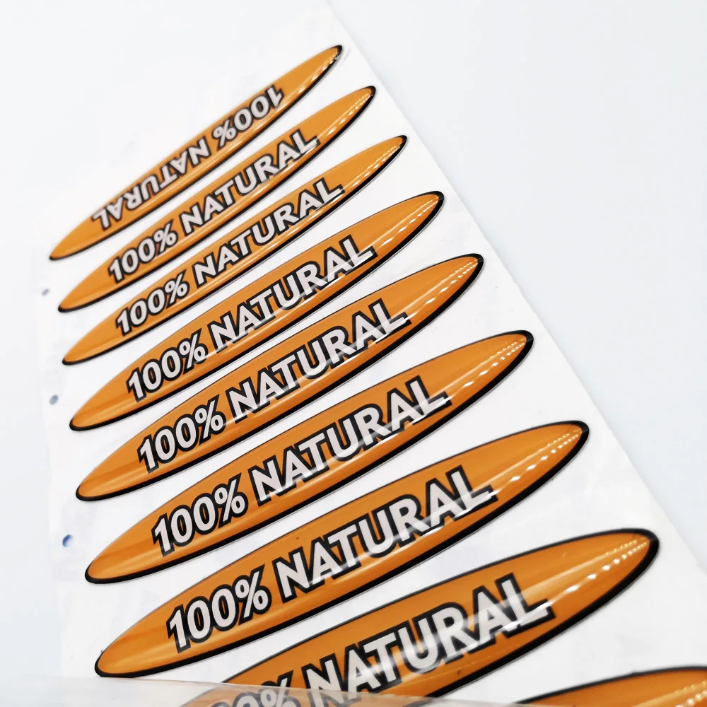 2024 Custom High Grade Waterproof OEM Clear Transparent 3D strong Adhesive Dome Epoxy Resin Sticker