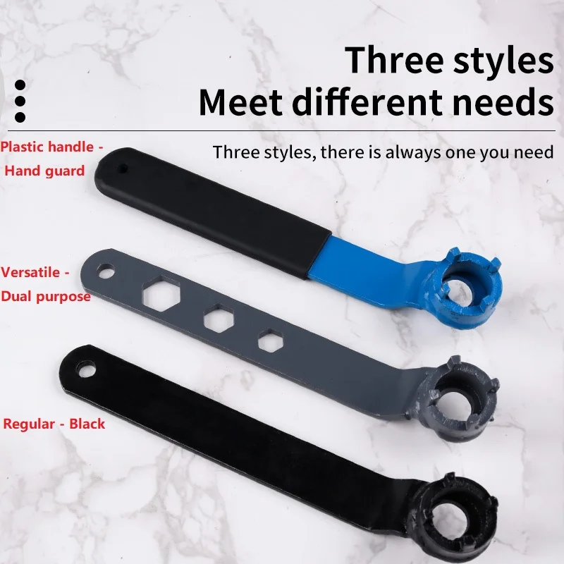 1pc Multi-Functional Angle Grinder Wrench,four jaw wrench,100 Angle grinder adjusting wrench Angle grinder accessories