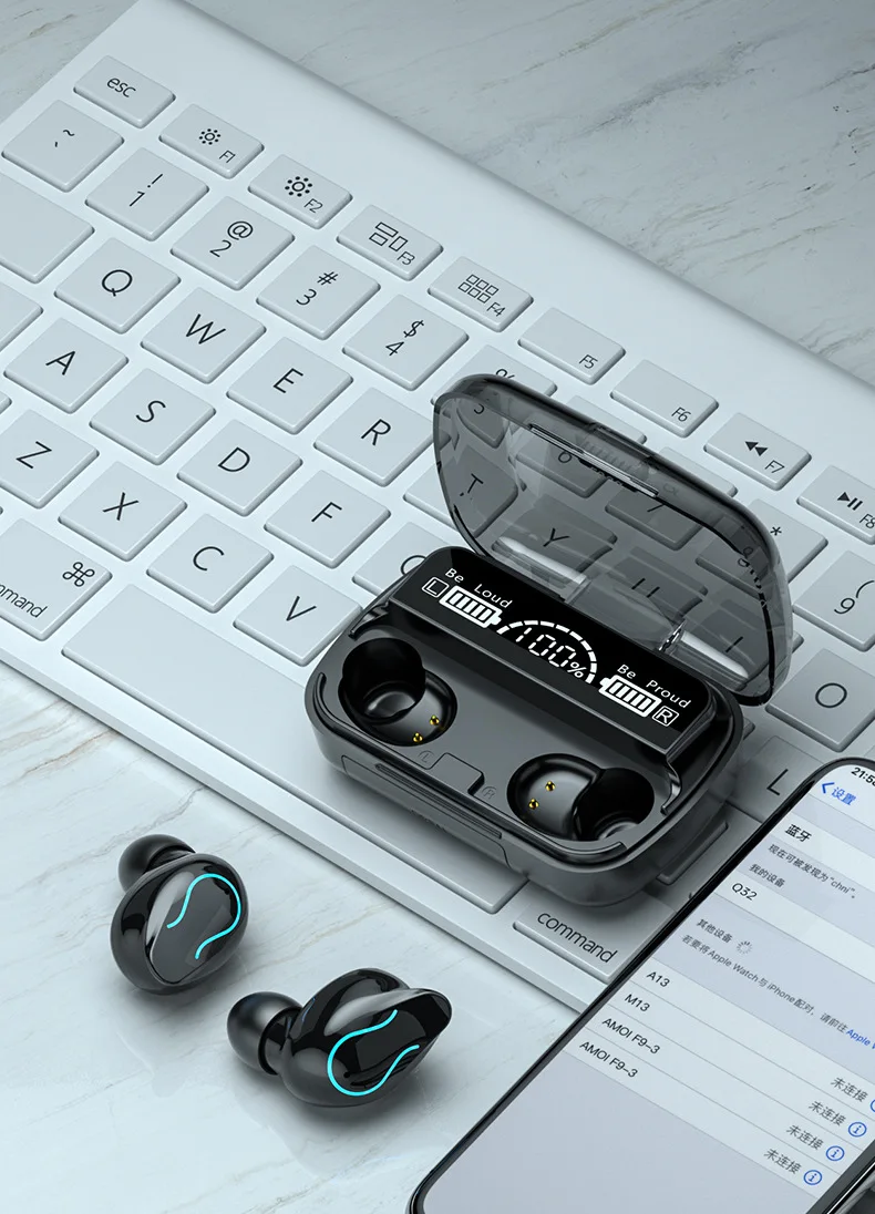 New Q32 TWS New Product Portable Mini Smart Touch Sports Waterproof Wireless Earbuds Tws Invisible Earbud Headphones