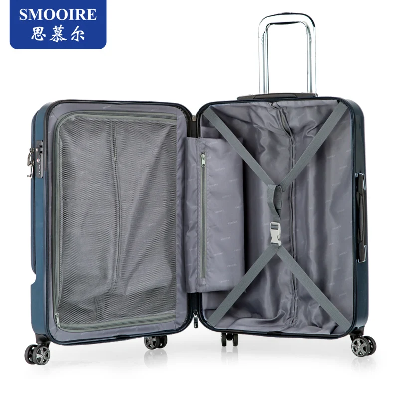 smooire factory Luggage With Front Pocket polycarbonate luggage travel bag fashion business laptop