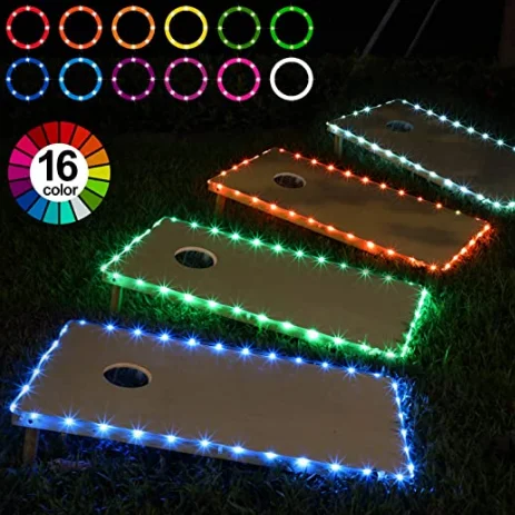 EASTOMMY Hot Selling Cornhole Edge Lights Beach Ballgame accessories for Corn hole Boards and Corn hole Bags