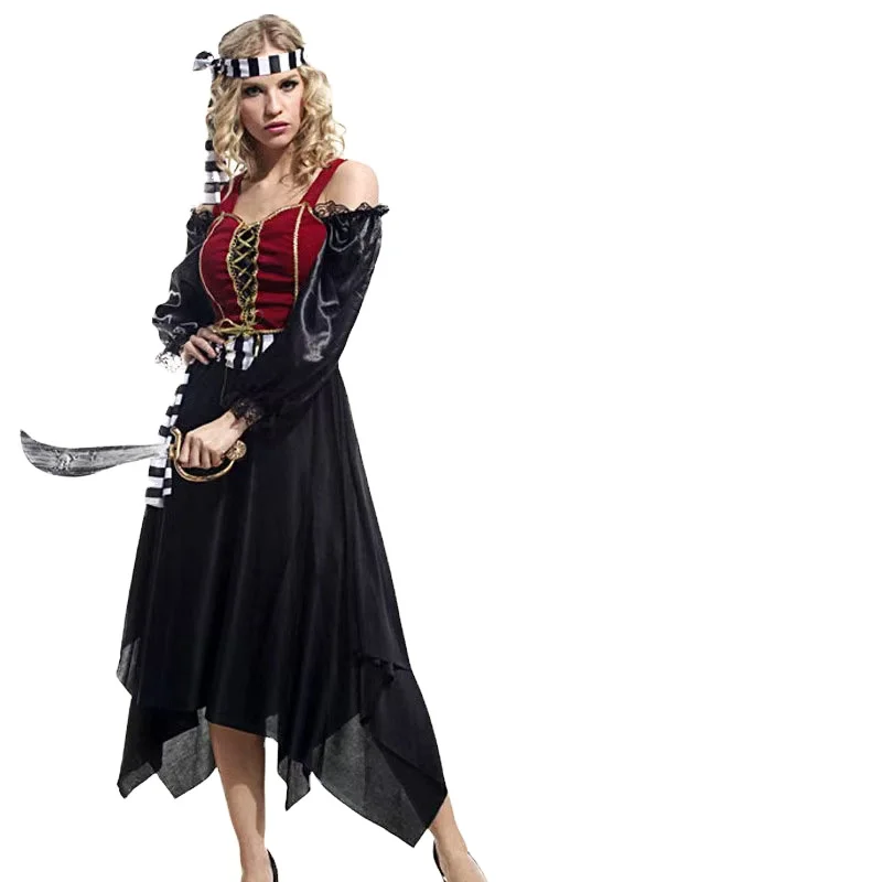 2025 женское вечернее платье на Хэллоуин Сексуальная Пиратская форма Ночной костюм для косплея