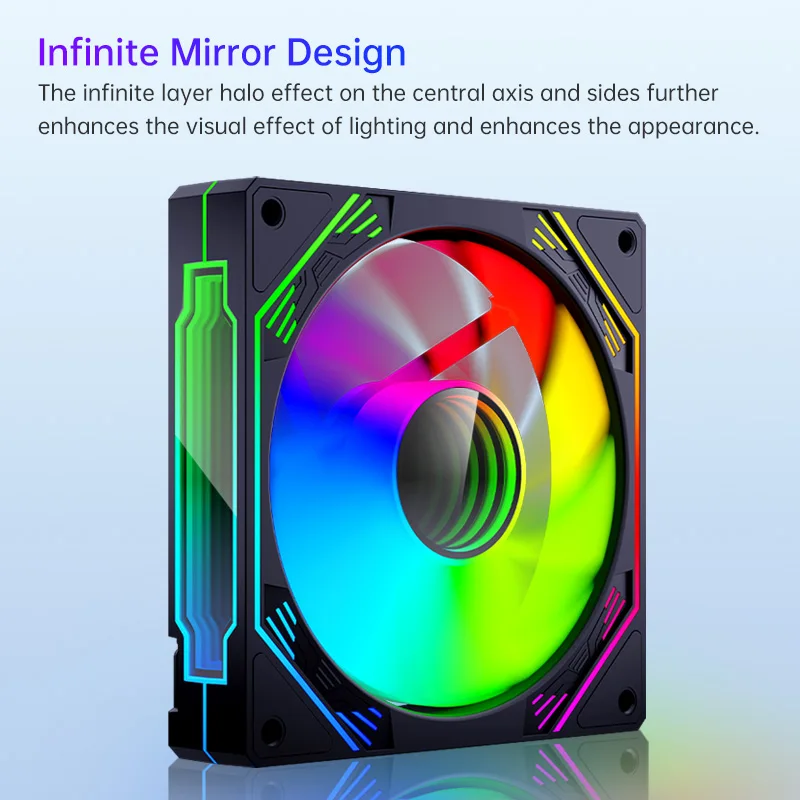 SNOWMAN 2024 High Performance Computer Case Fan ARGB 120mm Gaming PC Fan Silent Efficiency Fan For Computer Case White