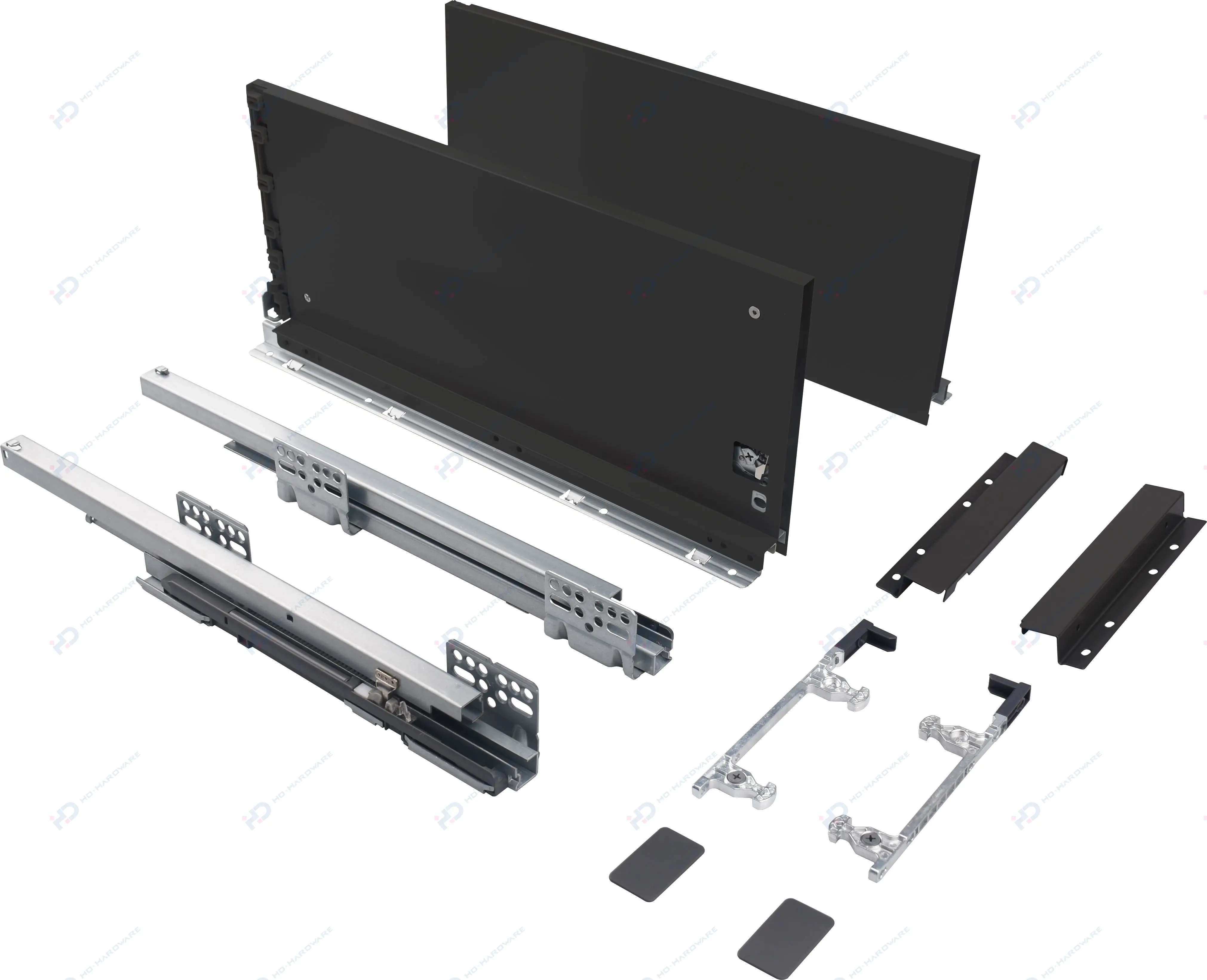 3D Adjustment Load Bearing Kitchen Cabinet Furniture Drawer Slider System Metal Slim Box Slim Box Drawer Slides