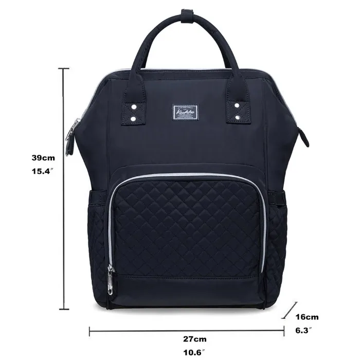 Baby Diaper Backpack Large Diaper Bag with Insulated Pockets, Stroller Straps